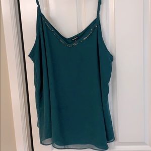Torrid size 3 swing cami emerald green